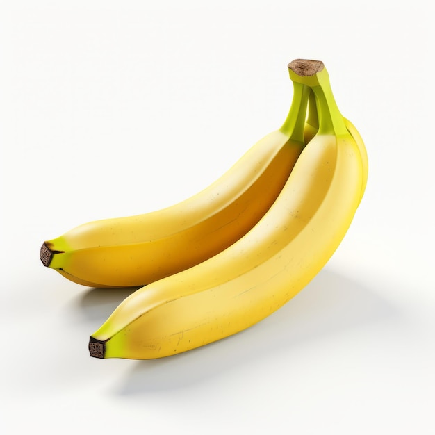 Куча бананов на белом фоне