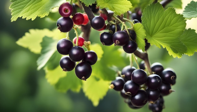 a bunch of berries that are on a branch