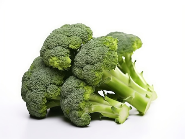 Bunch of broccoli isolated on a white background