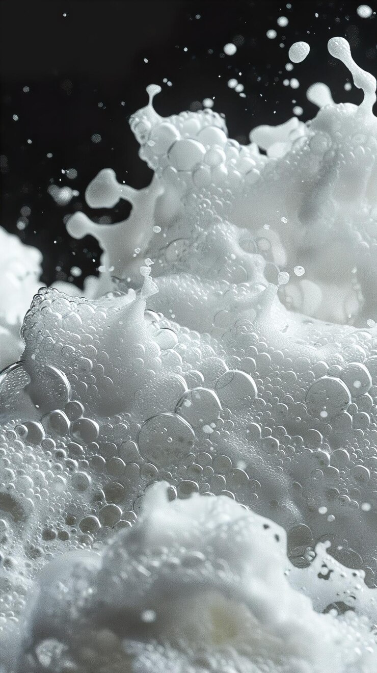 Photo a bunch of bubbles in a bubbles bubbles in a black background