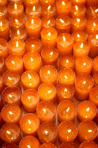 A bunch of candles with the number 1 on them