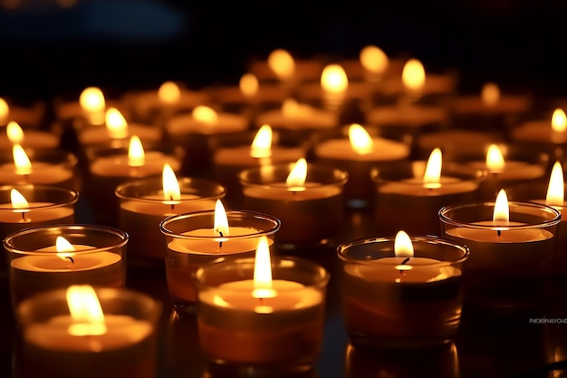 A bunch of candles with the word candle on it