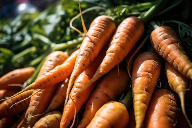 A bunch of carrots with the word carrots on it