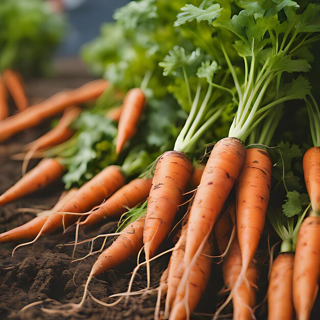 a bunch of carrots with the word carrots on them