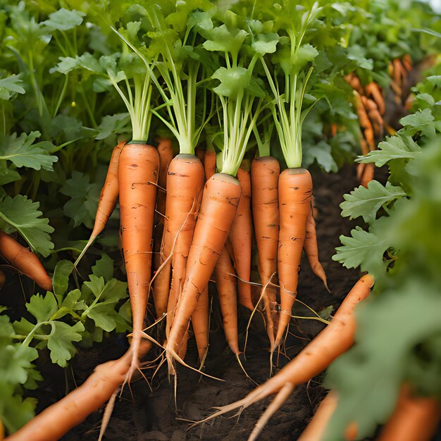 Photo a bunch of carrots with the word carrots on them