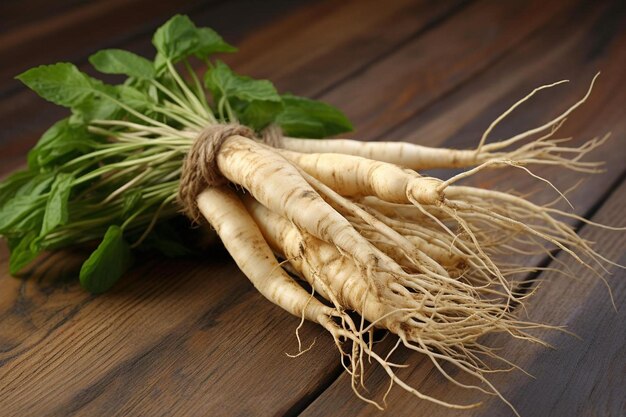 a bunch of carrots on a wooden table