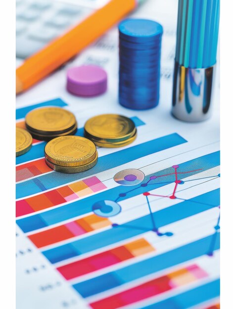 Bunch of Coins on Table