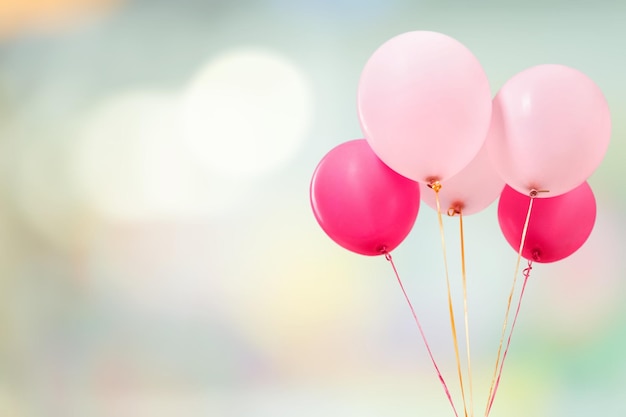 Bunch of colorful balloons