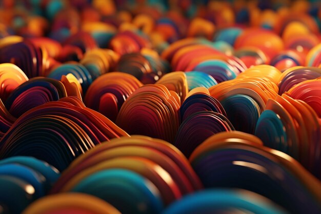 A bunch of colorful balls are in a room with a light on the wall.