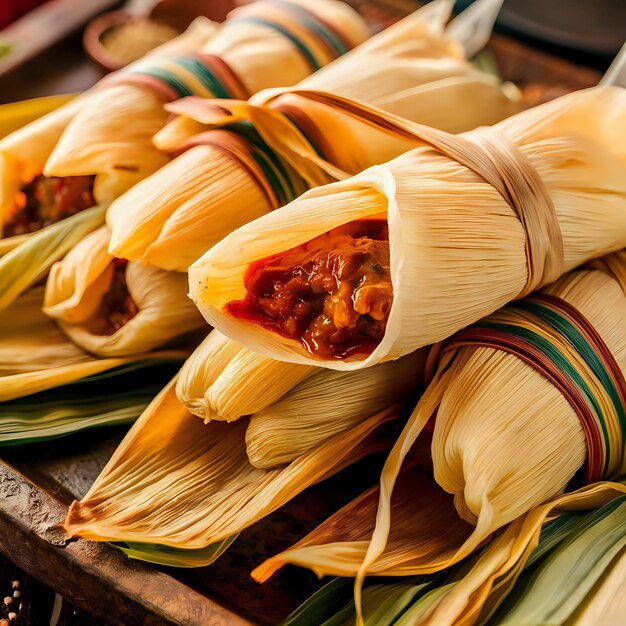 Photo a bunch of corn that is on a table
