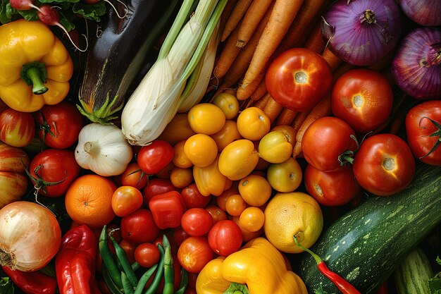 A bunch of different types of fruits and vegetables