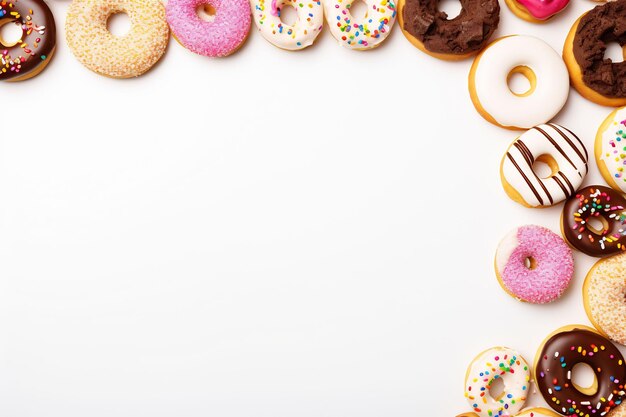 a bunch of donuts with sprinkles on them