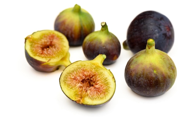 bunch of figs on white background 4