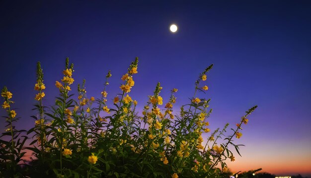 夕方の景色の花束