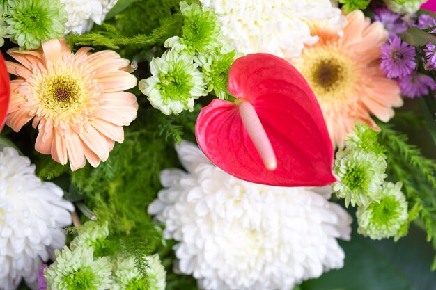 Foto mazzo di fiori per lo sfondo