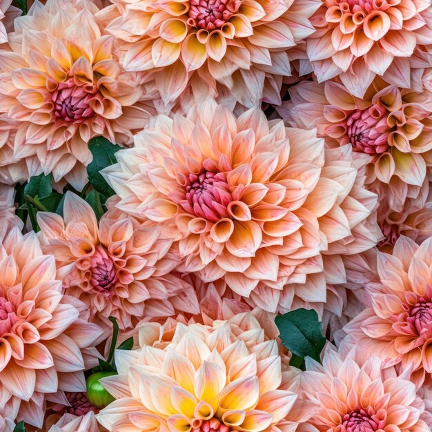 ピンクとオレンジの花の束