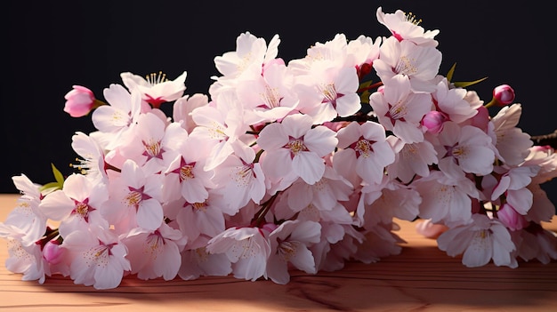 a bunch of flowers that are on a table