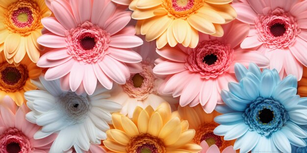 A bunch of flowers with the word daisy on the top