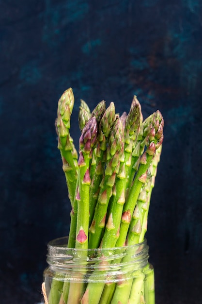 Bunch of fresh green asparagus