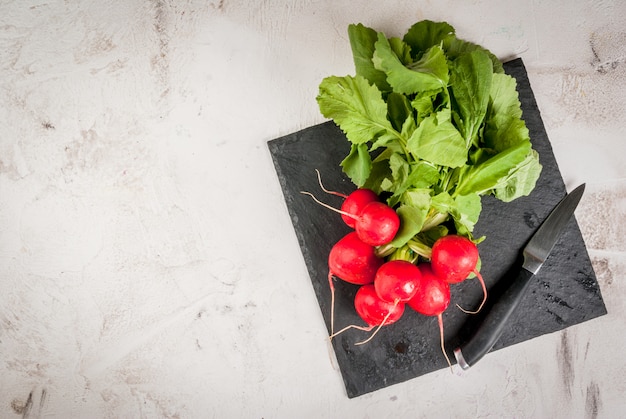 Bunch of fresh radishes