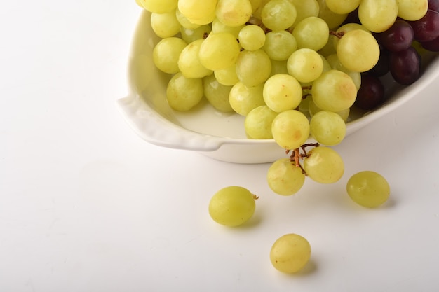 Bunch of fresh ripe juicy grapes