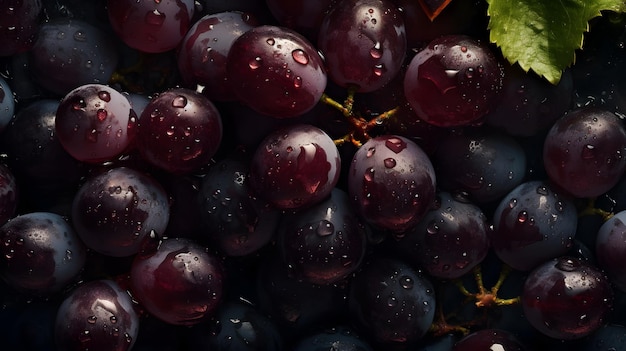 Гроздь винограда со словом виноград сбоку