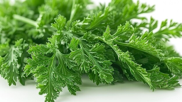 Photo a bunch of green herbs are piled on top of each other