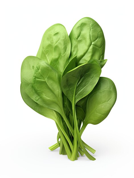 a bunch of green leaves that are on a white background