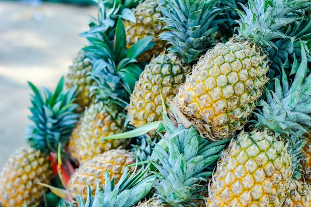 A bunch  juicy pineapple