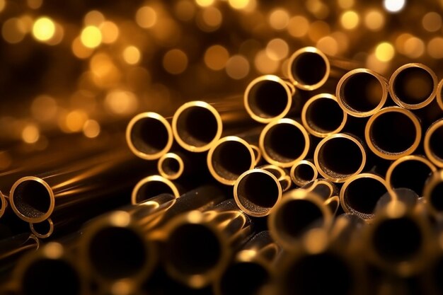 a bunch of metal pipes that have the words quot fire quot on them