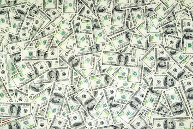 Photo bunch of money bills