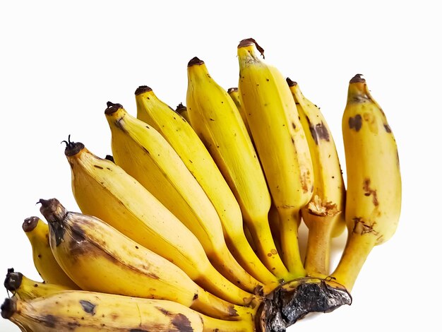 Un mazzo di nam wah banana vecchia e troppo matura che è molto gustosa e dolce