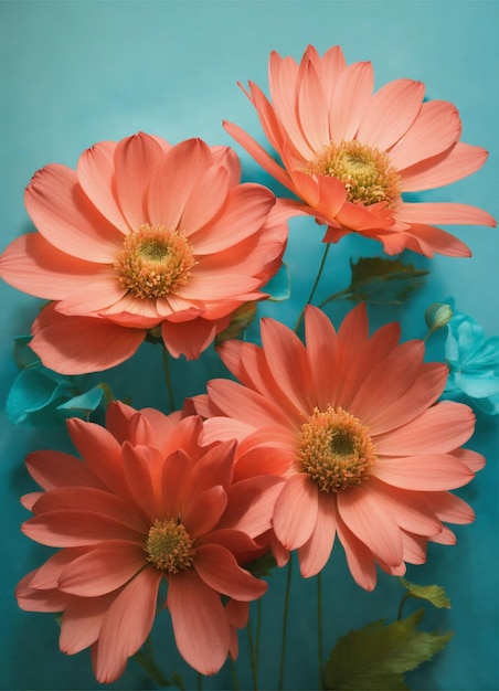 a bunch of orange flowers