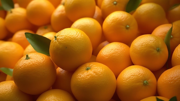 A bunch of orange fruits