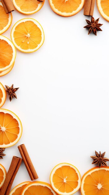 a bunch of orange slices on a white background.