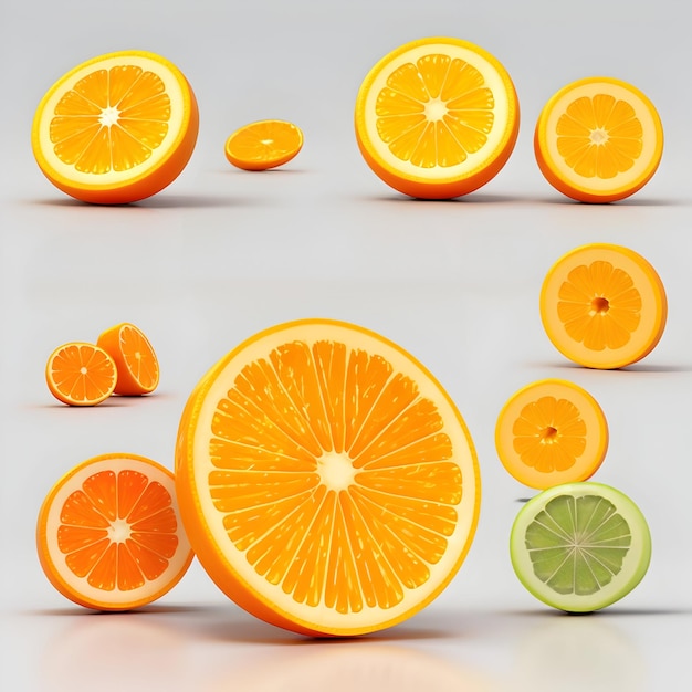 a bunch of oranges on a table