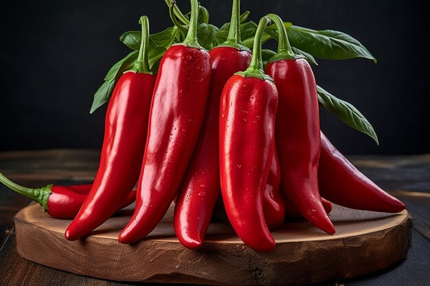 Bunch of organic capsicum pepper