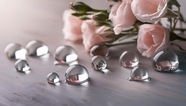 Photo a bunch of pink roses with the words spring on the bottom