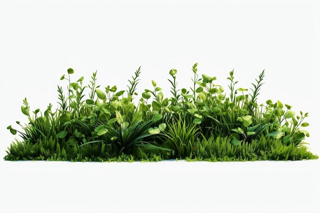 A bunch of plants that are in the grass Generative AI