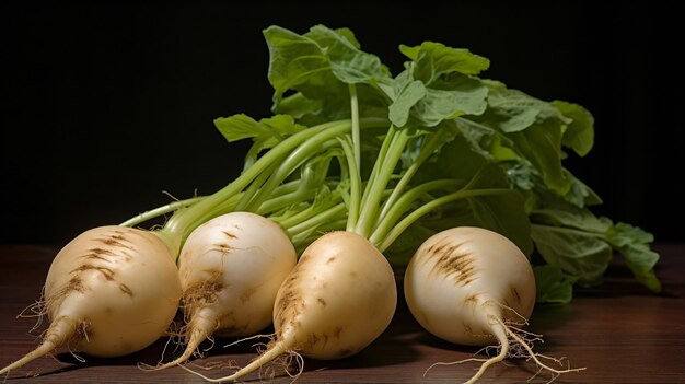 a bunch of radishes sitting on a table