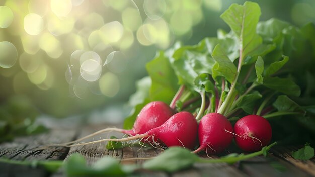 a bunch of radishes with the sun shining through the leaves