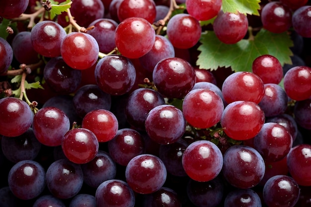 bunch of red grapes