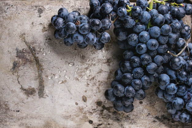 Bunch of red grapes