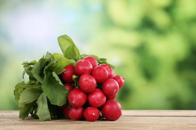 Bunch of red radish