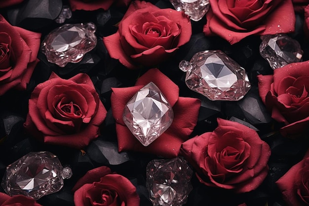 The Diamond Red Roses