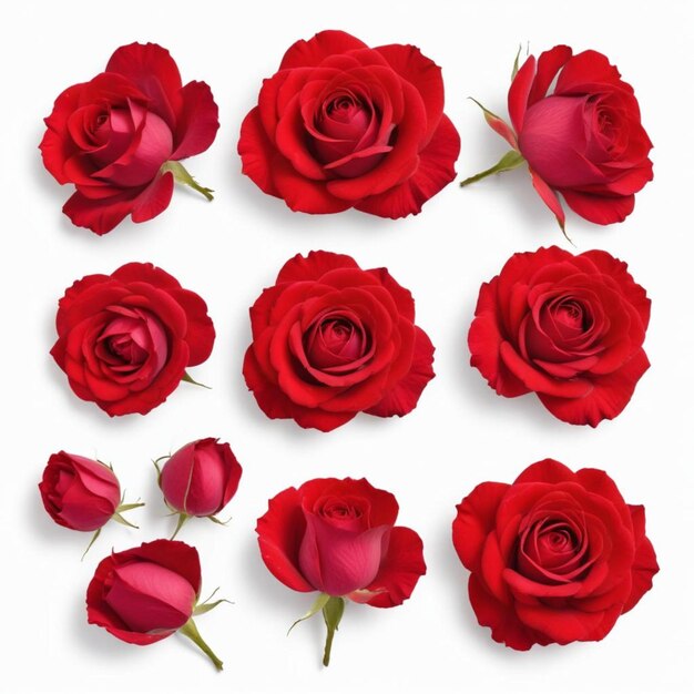 Photo a bunch of red roses with the words flowers on them
