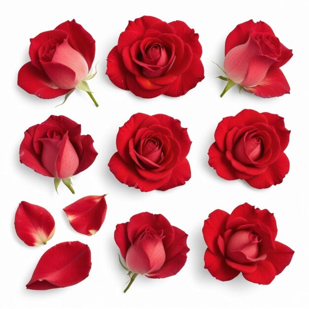 Photo a bunch of red roses with the words no on them
