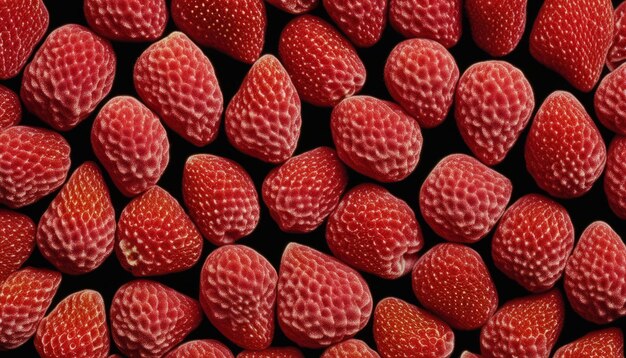 A bunch of red strawberries in a pile