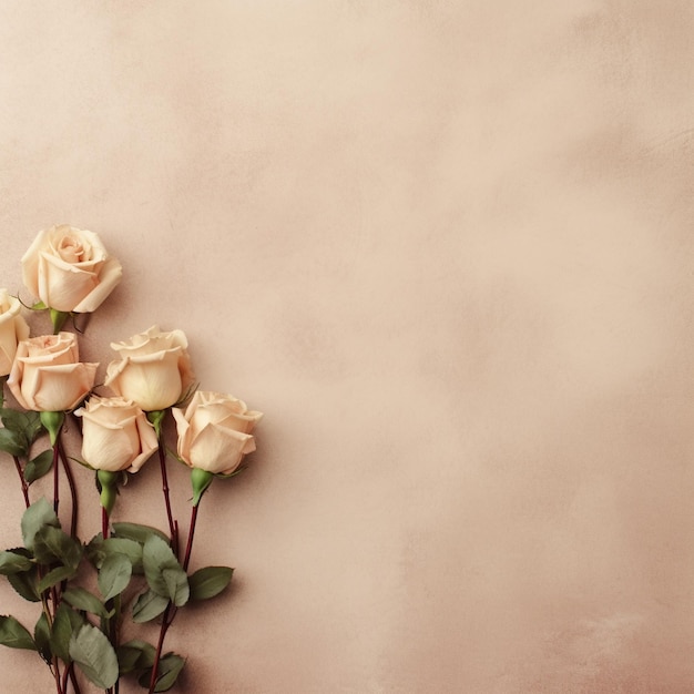 A bunch of roses on a pink background with the word love on it.