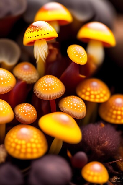 Bunch of Shimeji mushrooms